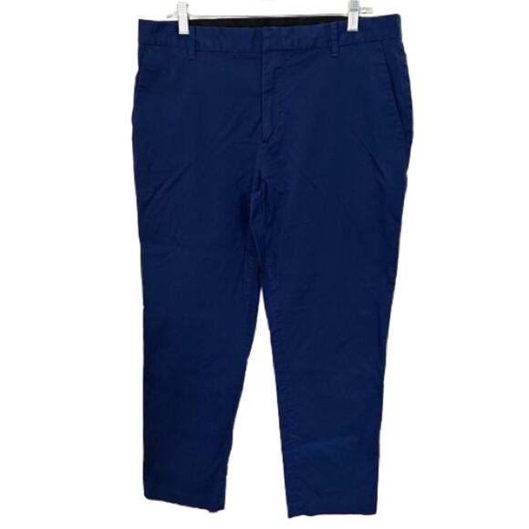 GUC Madison Men's Blue Cotton/Spandex Flat Front  Pants. Size 36x28. - Picture 1 of 9
